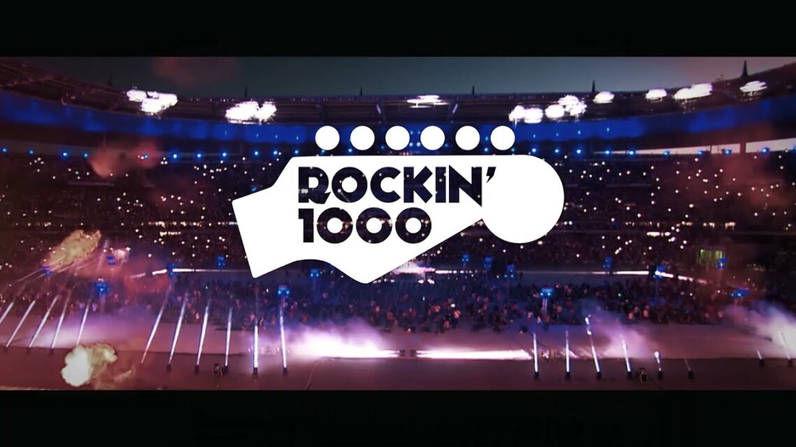 Rockin 1000 a maior banda de rock do mundo reúne mil músicos